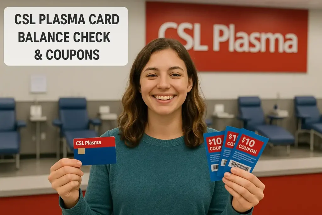 CSL Plasma Check Card Balance at Donation Center Kiosk